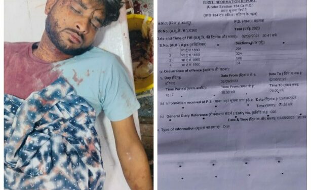 सरपंच के बेटे पर जानलेवा हमला ग्राम के गिदुरहा का मामला  युवा सेवा संगठन मझगवां टीआई को सौंपा ज्ञापन