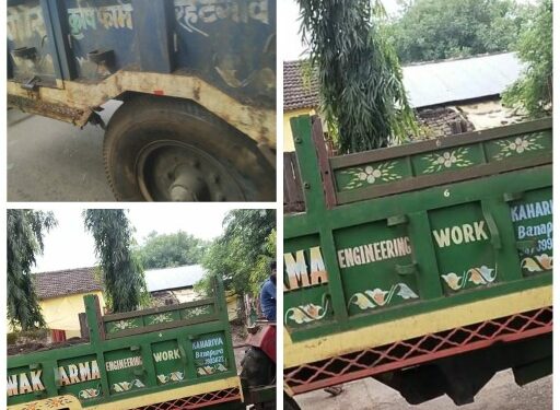 रहटगांव अजमेर नदी से ट्रैक्टर द्वारा निकाली जा रही बजरी