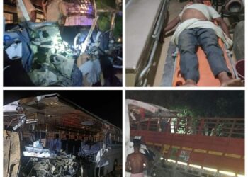 बाराबंकी, उत्तर प्रदेश के बाराबंकी के मसौली थाना अंतर्गत ग्राम बिंदौरा के निकट देर रात भिड़ गई