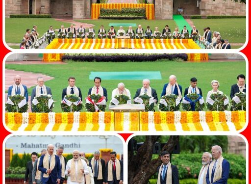 At the iconic Rajghat, the G20 family paid homage to Mahatma Gandhi – the beacon of peace, service, compassion and non-violence.