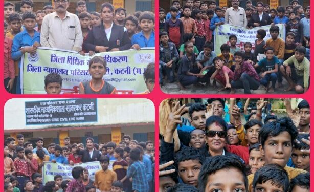 *समाजसेवी व अधिवक्ता रेखा अंजू तिवारी द्वारा हिन्दी पखवाड़ा पर शासकीय माध्यमिक कनकने विद्यालय परिसर पर बच्चों के बीच लगाया विधिक साक्षरता शिविर*