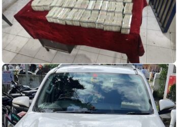 पुलिस ने काम्बिंग गश्त के दौरान जप्त किये एक करोड चालीस लाख रूपये नगद