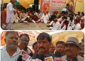 क्षत्रिय समाज की तीसरी बैठक हुई संपन्न…  पन्ना जिले से लेकर दमोह जिले के क्षत्रिय हुए शामिल  क्षत्रिय समाज का काफिला लंबा होने के कारण कुछ समय के लिए रोड में लग गया जाम