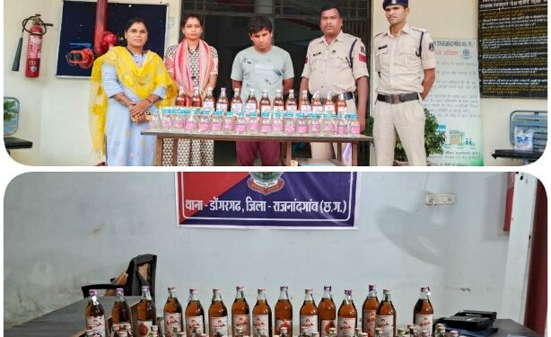 *अवैध रूप से शराब बिक्री करने वाले एक आरोपी पर डोगरगढ़ पुलिस ने कि कार्यवाही*