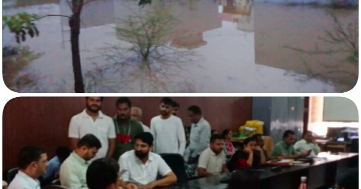 दूसरी कालोनियों से आ रहा गंदा पानी,ग्लोबल लेक सिटी के रहवासी हो रहे भारी परेशान,नही हो रही सुनवाई,जनसुनवाई में आवेदन देकर बोले- न तो नाला है,न ही पानी की निकासी है,गंदगी से निजात दिलाओ…!