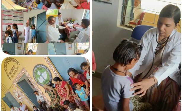 *निःशुल्क चिकित्सा शिविर का आयोजन किया*