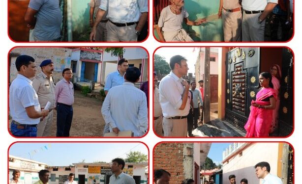 कलेक्टर ने किया स्लीमनाबाद तहसील के विभिन्न मतदान केंद्रों का निरीक्षण