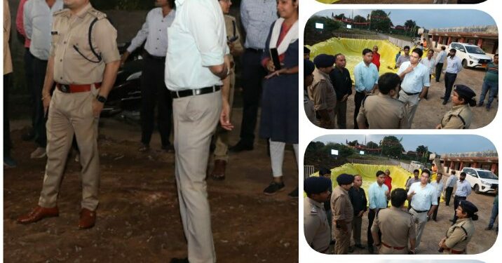 कलेक्टर एवं एसपी ने गणेश प्रतिमा विसर्जन स्थल का किया निरीक्षण