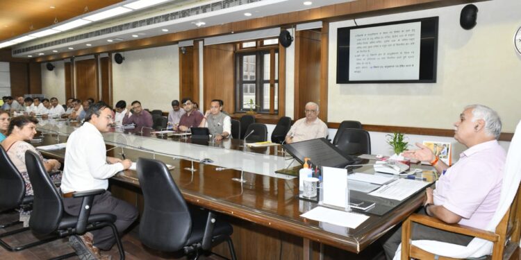 मुख्य सचिव की अध्यक्षता में यूनिटी मॉल के संचालन के संबंध में बैठक आयोजित