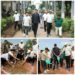 कलेक्टर अविप्रसाद, पुलिस अधीक्षक अभिजीत रंजन ने स्टेट बैंक कर्मियों के साथ स्वच्छता सेवा अभियान के तहत जागृति पार्क में गुलमोहर के पौधे का रोपण किया।