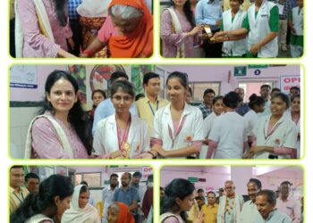अंर्तराष्ट्रीय वृद्धजन दिवस पर जिला चिकित्सालय में की गई वरिष्ठजनों के स्वास्थ्य की जांच