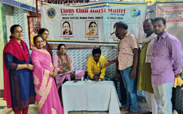 लायंस क्लब इटारसी मैत्री द्वारा फ्री डायबिटीज चेकअप कैंप का हुआ आयोजन