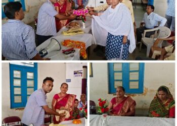 रीठी अस्पताल मैं 41 वर्ष तक स्वास्थ्य सेवाए देकर,,, सेवानिवृत हुई श्रीमति फूलमती मेहरा,,,,।