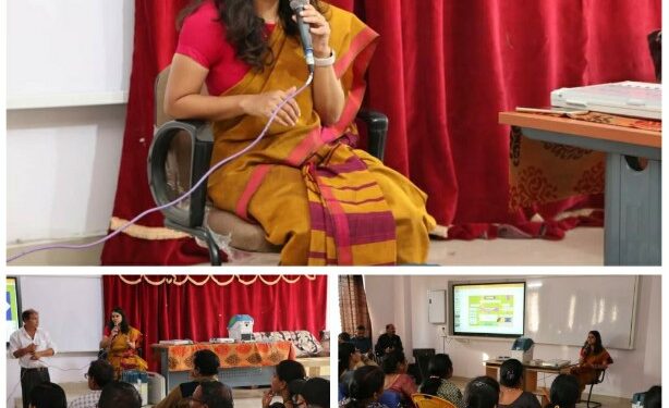मतदान कर्मियों को दिया जा रहा प्रशिक्षण कलेक्टर पहुँची प्रशिक्षण कार्यक्रम में