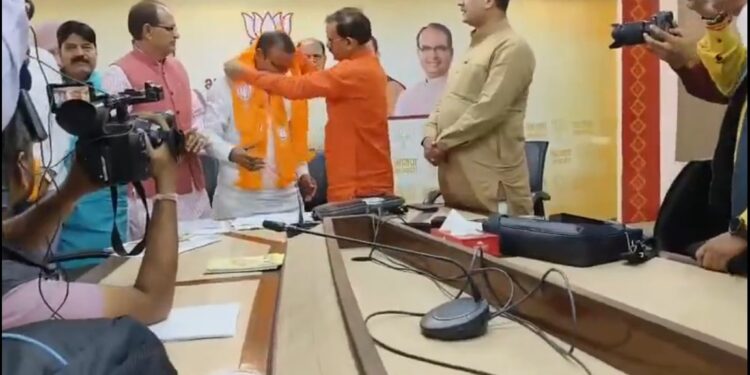 भोपाल बड़वाह से कांग्रेस विधायक सचिन बिरला बीजेपी मे हुए शामिल