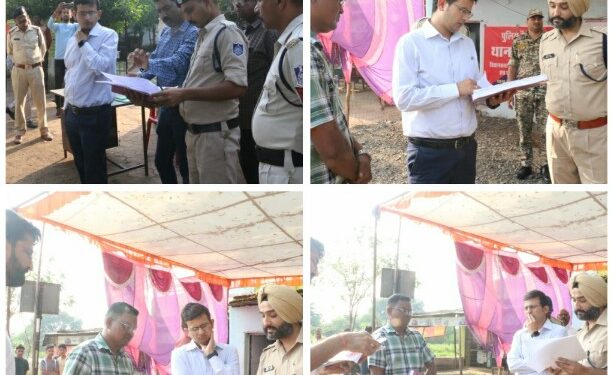 कलेक्टर एसपी ने बैतूल और हरदा सीमा पर स्थित चेक पोस्ट का किया निरीक्षण