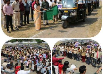 स्टेडियम ग्राउंड नरसिंहपुर में ऑटो रैली का आयोजन किया गया।