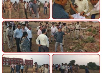 कलेक्टर एवं जिला निर्वाचन अधिकारी श्री उमाशंकर भार्गव एवं पुलिस अधीक्षक श्री दीपक कुमार शुक्ला ने आज संयुक्त रूप से विधानसभा निर्वाचन 2023 के लिए जम्बार के शासकीय आदर्श महाविद्यालय में बनाए गए (स्ट्रांग रूम) मतगणना स्थल में की गई व्यवस्थाओं का निरीक्षण किया।