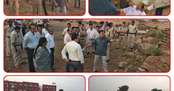 कलेक्टर एवं जिला निर्वाचन अधिकारी श्री उमाशंकर भार्गव एवं पुलिस अधीक्षक श्री दीपक कुमार शुक्ला ने आज संयुक्त रूप से विधानसभा निर्वाचन 2023 के लिए जम्बार के शासकीय आदर्श महाविद्यालय में बनाए गए (स्ट्रांग रूम) मतगणना स्थल में की गई व्यवस्थाओं का निरीक्षण किया।