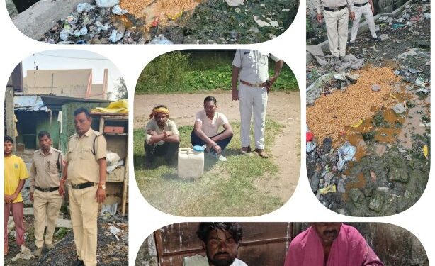 आबकारी अधिकारी अरविंद सागर के मार्गदर्शन में उड़नदस्ता टीम द्वारा नर्मदापुरम एवं इटारसी क्षेत्र में अलग अलग स्थानों पर अवैध शराब के विरुद्ध कार्यवाही,
