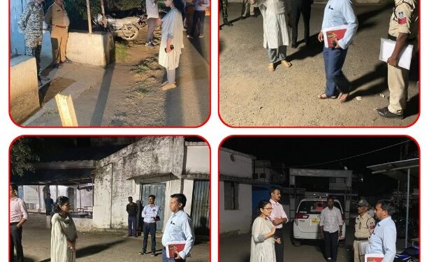 कलेक्टर एवं जिला निर्वाचन अधिकारी ने एफएसटी के कार्यों का आकस्मिक निरीक्षण किया