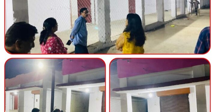 मंडी परिसर नरसिंहपुर का निरीक्षण कलेक्टर एवं ज़िला निर्वाचन अधिकारी सुश्री ऋजु बाफना ने किया
