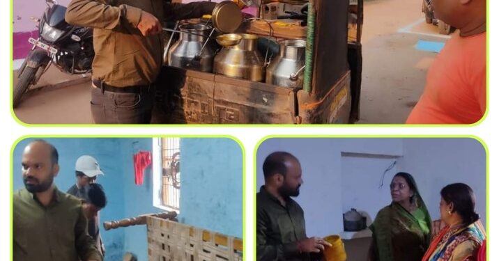 आंगनबाडी केन्द्रों में भोजन सप्लाई करने वाले स्व सहायता समूहों के भोजन की गुणवत्ता की कराई गई जांच