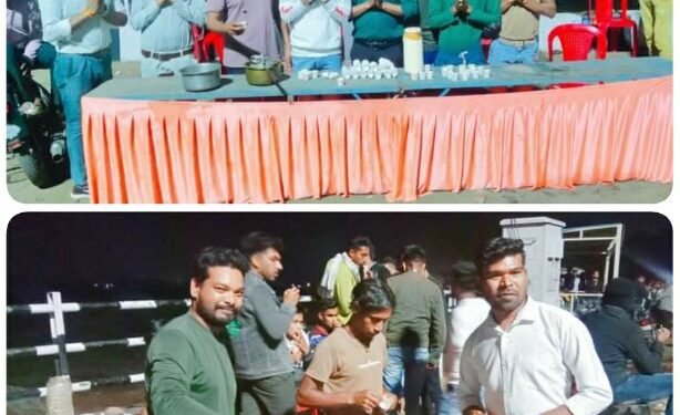 सलकनपुर देवी धाम पैदल जा रहै है श्रद्धालुओं के लिए किया जा रहा चाय पानी का वितरण, विश्राम हेतु कुर्सियां भी लगाई