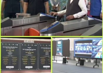 प्रधानमंत्री नरेंद्र मोदी ने देश की पहली रैपिड ट्रेन नमो भारत को दिखाई हरी झंडी, बटन दबाकर RRTS कनेक्ट ऐप की भी शुरुआत की। PM ने मोबाइल से QR कोड स्कैन करके खरीदा पहला टिकट, 