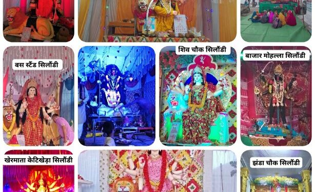 सिलौंडी में जगह जगह विराजमान माता की भक्ति में भक्त मग्न