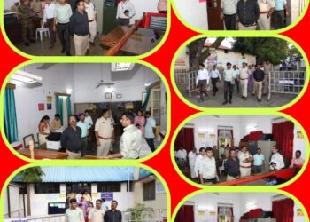 कलेक्टर  पुष्प एवं पुलिस अधीक्षक  वर्मा ने किया नाम निर्देशन पत्र प्राप्ति स्थलों एवं परिसर का निरीक्षण  कलेक्ट्रेट परिसर में प्रवेश कर सकेंगे अधिकतम तीन वाहन