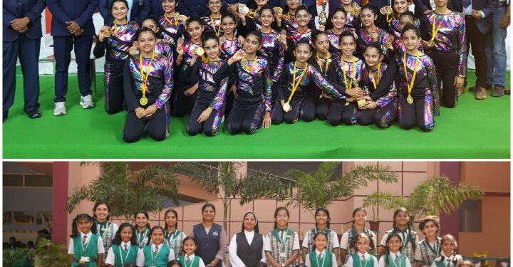 10वी सीबीएसई नेशनल एरोबिक्स चैंपियनशिप में कार्मल कॉन्वेंट की बच्चियों ने लहराया परचम  अंडर 11,एवम अंडर 19 में जहाँ जीता गोल्ड मैडल, वही अंडर 14 में जीता कांस्य पदक,