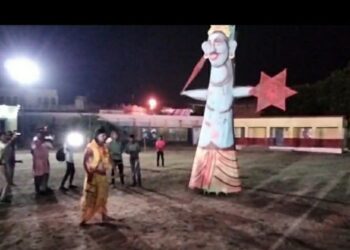 असत्य पर सत्य की जीत पर दशहरा पर्व बड़े धूम-धाम से मनाया
