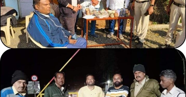 एसएसएटी दल द्वारा 15 लाख 98 हजार 631 रुपए की राशि वाहन चेकिंग के दौरान जप्त की गई