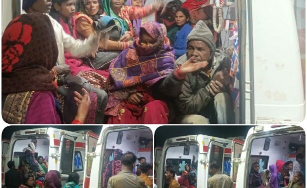 अनियंत्रित होकर पलटी पिकअप,दर्जनों लोग घायल चौक समारोह में जा रहे थे बैगा समुदाय के लोग, ढीमरखेड़ा थाना क्षेत्र के डुढहा मोड़ पर देररात हुई घटना
