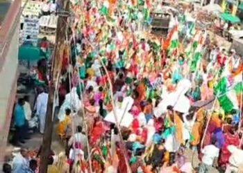 आंनद पंजवानी ने आज फार्म भरा हज़ारों की संख्या में भीड़