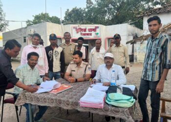 गैसाबाद में प्रतिबंधात्मक कार्यवाही 107-116, 151 आदि के प्रकरण हेतु कैंप लगाया गया
