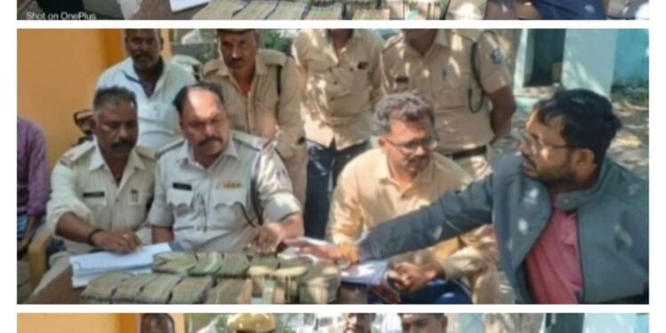 पुलिस व एफएसटी टीम द्वारा 18 लाख रुपए की राशि जप्त कर नियमानुसार कार्यवाही जारी