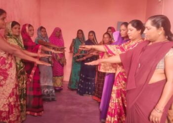 मतदान केंद्र पनारी में विभिन्न मतदाता गतिविधियाँ आयोजित