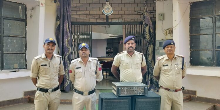 *आधी रात को डी.जे. बजाकर शोर शराबा करने वाले के विरूद्ध कुठला पुलिस द्वारा की गई कार्यवाही*