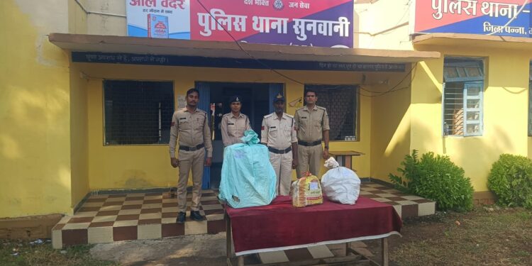 *पन्ना पुलिस द्वारा अवैध शराब के विरूद्ध 02 आरोपियों के विरूद्ध किया गया प्रकरण दर्ज*  *आरोपी के कब्जे से कुल 350 क्वार्टर कुल मात्रा करीब 63 लीटर कुल कीमती करीब 28000 रुपये की अवैध शराब जप्त*