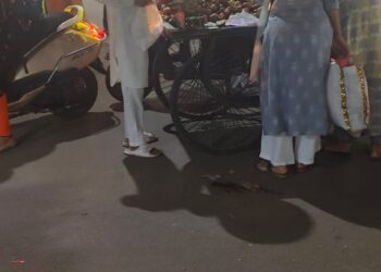 *फल ठेले वालों के कारण,बाजार आने जाने वाली आम जनता का रोड पर चलना हुआ मुश्किल*