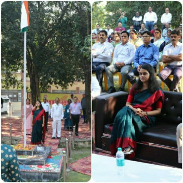 मध्यप्रदेश स्थापना दिवस कार्यक्रम आयोजित कलेक्टर सुश्री ऋजु बाफना ने किया ध्वजारोहण नुक्कड़ नाटक से बताया मतदान महत्व
