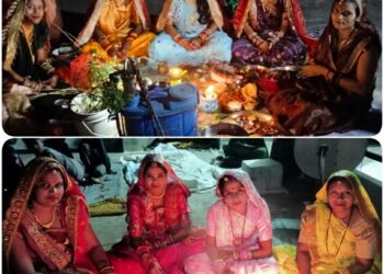 सुहागिनों ने रखा व्रत, पति की दीर्घायु की किया कामना  उमरियापान, ढीमरखेड़ा और सिलौंडी क्षेत्र में उत्साह से मनाया गया करवा चौथ का पर्व