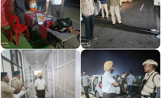 पुलिस अधीक्षक डॉ.गुरकरन सिंह द्वारा रात्रि में शहरी एवं ग्रामीण थाना क्षेत्रो का किया औचक निरीक्षण