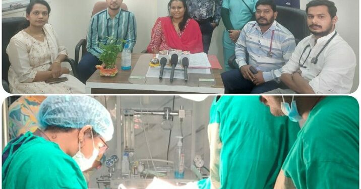 छिन्दवाड़ा *सुशीला जैन मेमोरियल हॉस्पिटल में सफल सर्जरी कर महिला के पेट से बड़ा ट्यूमर निकला गया*