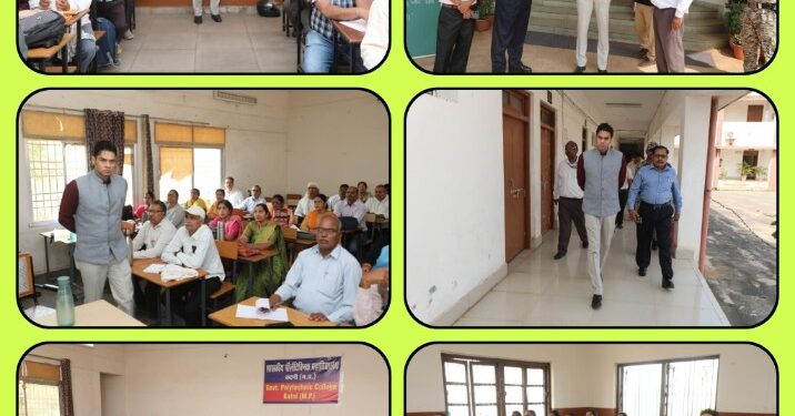 *कलेक्टर अविप्रसाद ने मतदान कर्मियों के प्रशिक्षण कार्य का किया औचक निरीक्षण* *कलेक्टर के समक्ष ही प्रशिक्षण में देर से पहुंचे तीन मतदान कर्मियों को नोटिस जारी करने दिया निर्देश* प्रशिक्षणार्थियों के साथ बेंच पर बैठ कर लिया प्रशिक्षण कार्य का जायजा
