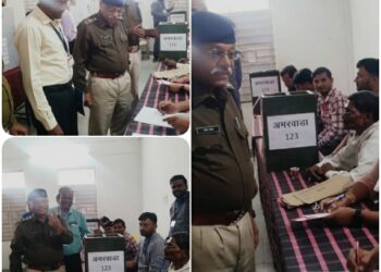 *चुनाव में तैनात अधिकारियों और कर्मचारियों ने डाक मतपत्र से डाला वोट*
