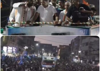 भोपाल की दो विधानसभा क्षेत्रों में राहुल गांधी का भारी भीड़ के साथ रोड़ शो VIDEO
