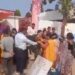 नगरीय निकाय के कर्मचारियों के द्वारा मतदान दलों का आगमन होने पर पुष्पहार एवं बैंड बाजा के साथ स्वागत किया गया।